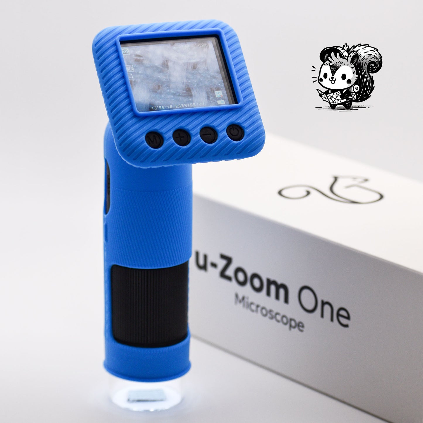UPPTÄCKA u-Zoom One Microscope for kids blue