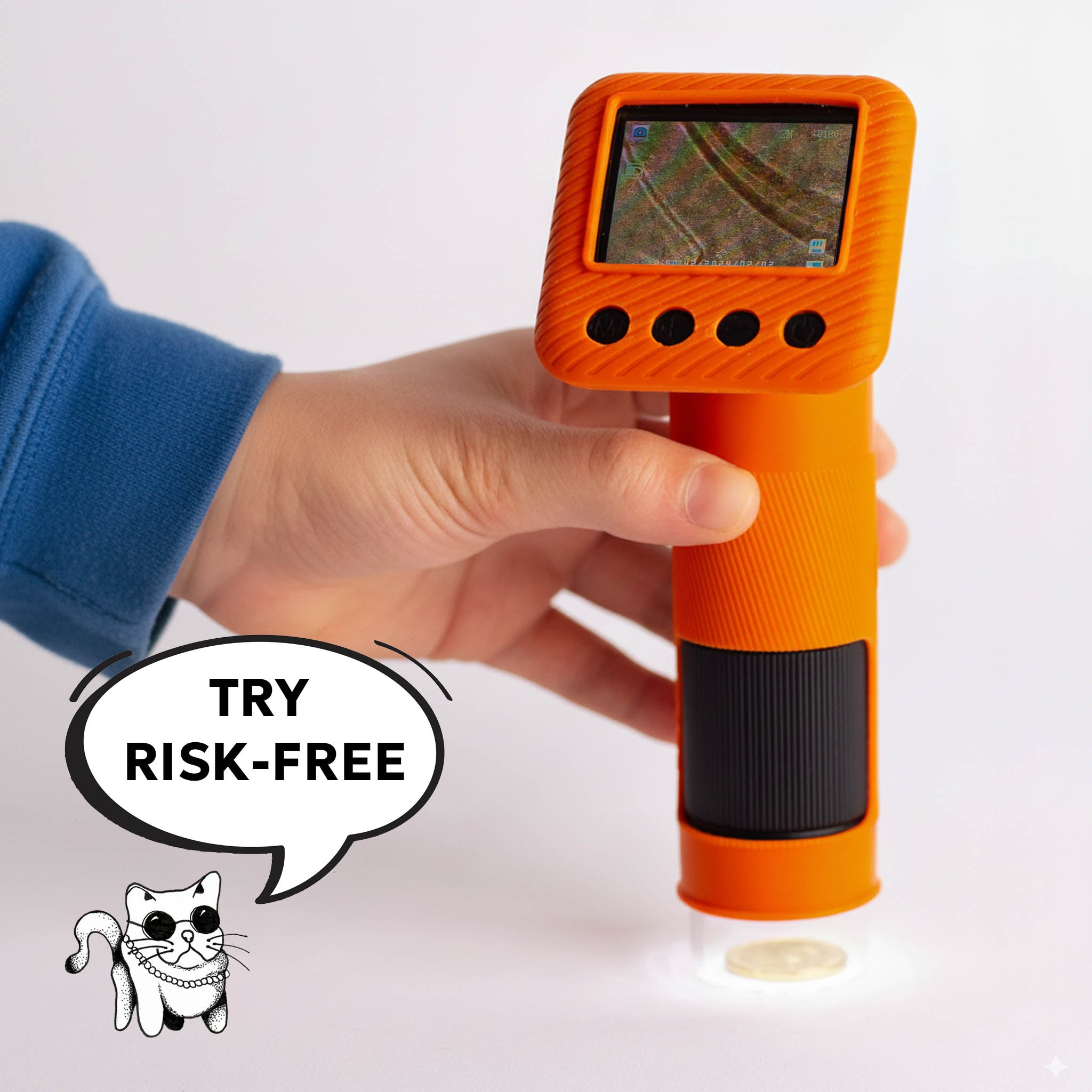 u-Zoom One orange in hand