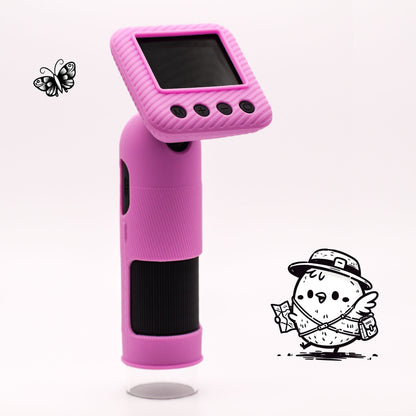 UPPTÄCKA u-Zoom One Microscope pink for kids